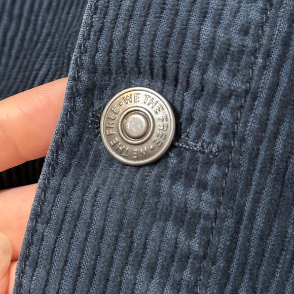 NWOT - Free People Ray Cord Corduroy Button Down Mini Skirt - Picture 6 of 10